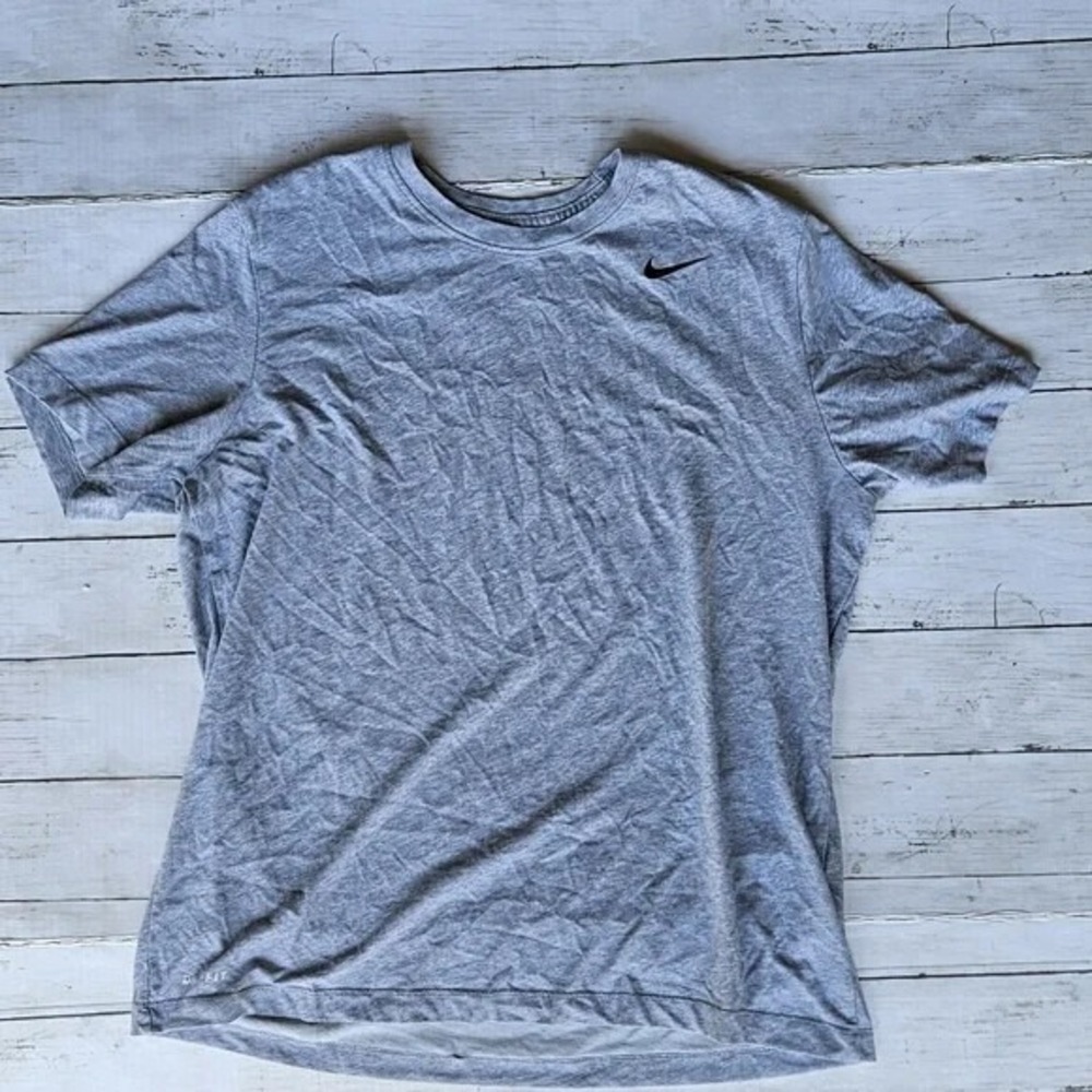 Grey Nike Dri Fit Tee Sz Large